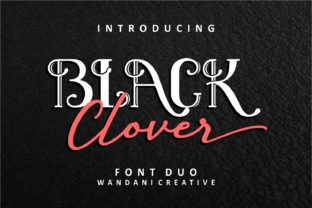 Black Clover Duo: A Modern Vintage Font Pair for Purpose-Driven Design