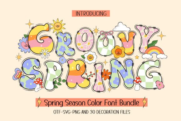 Groovy Spring: The Playful, Colorful Font That Brings Spring to Life