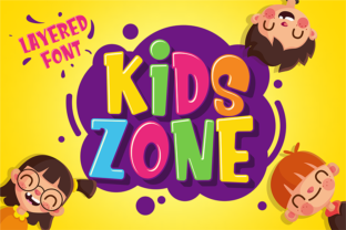 Kids Zone: A Playful, Layered Typeface for Real Projects