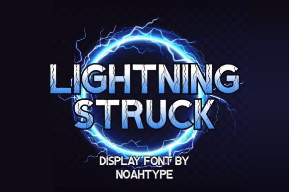Lightning Struck: A Bold Display Font That Captures Energy in Every Letter