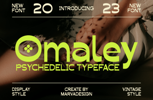 Omaley: A Psychedelic Font for Modern Design