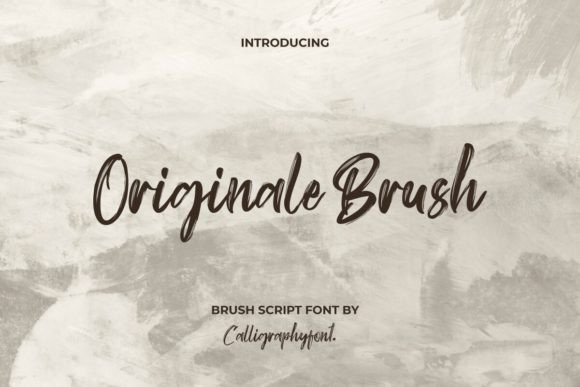 Originale Brush: Where Handcrafted Texture Meets Versatile Typography