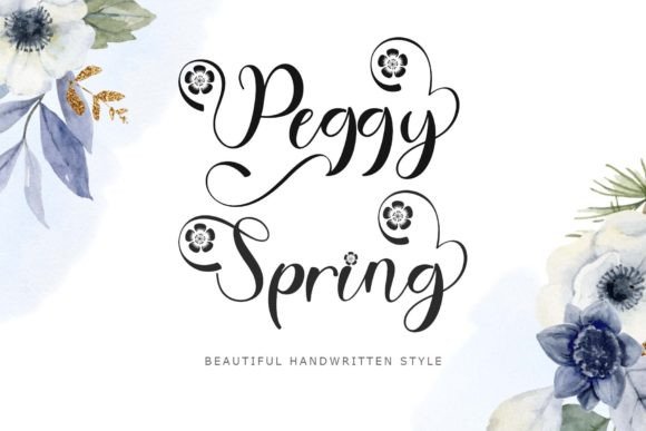 Peggy Spring: The Handwritten Font That Brings Warmth, Elegance, and Seasonal Charm to Every Design