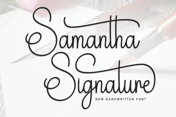 Samantha Signature: Elegant Handwritten Font